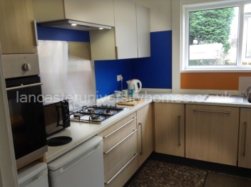 Kitchen with garden view