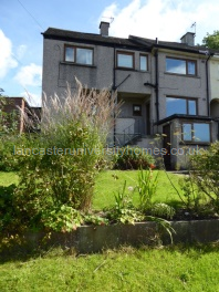 Looking at rear of house up the garden