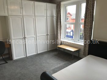 Middle floor front bedroom. Huge room with fitted wardrobes & cupboards. 