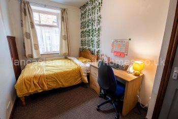 The downstairs bedroom