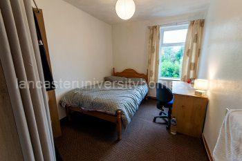 The upstairs back bedroom