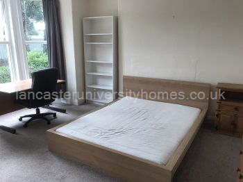 Middle floor, front bedroom. Biggest room in the house. Huge mirrored wardrobe with king-size Ikea bed.