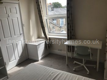 Top floor, back bedroom.  