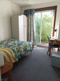 Looking into garden from ground floor bedroom