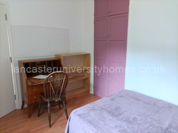 grey bedroom desk/wardrobe